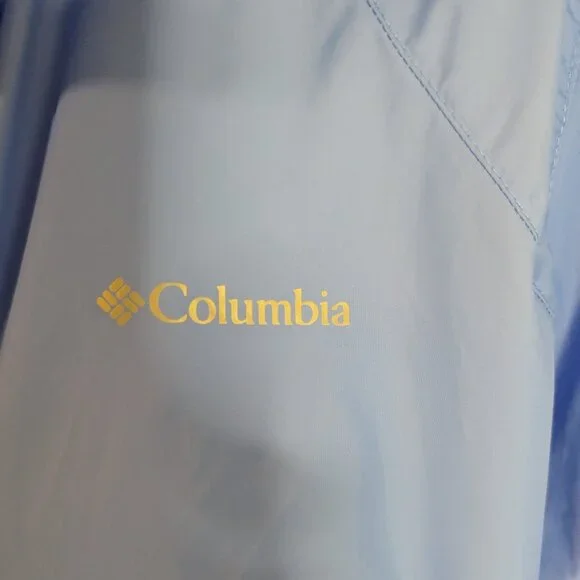 Columbia Switchback III Windbreaker Jacket Sky Blue Lightweight Hooded | XL NWOT - Picture 3 of 17